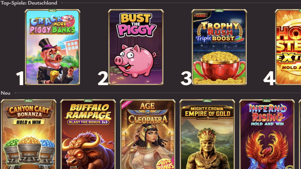Vicibet Casino games